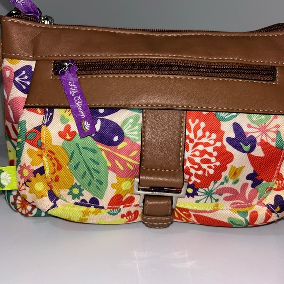 Floral Print Crossbody Bag Travel Purse Organizer Lightweight Womens - Picture 10 of 12